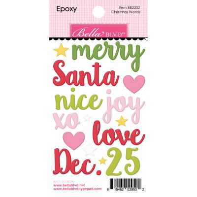 Bella BLVD Santa Squad Sticker - Christmas Words